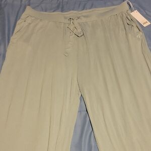 Cozy Earth NEW With Tags Women's Bamboo Stretch Knit Pant Powder Blue XXXL